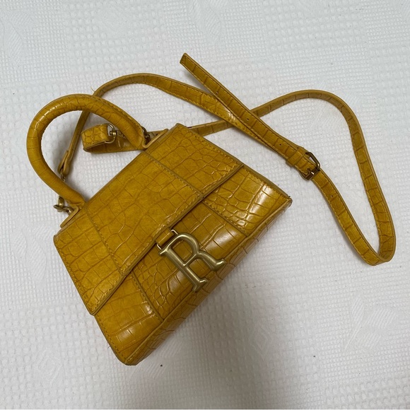 Yellow crossover purse faux leather - Picture 1 of 7